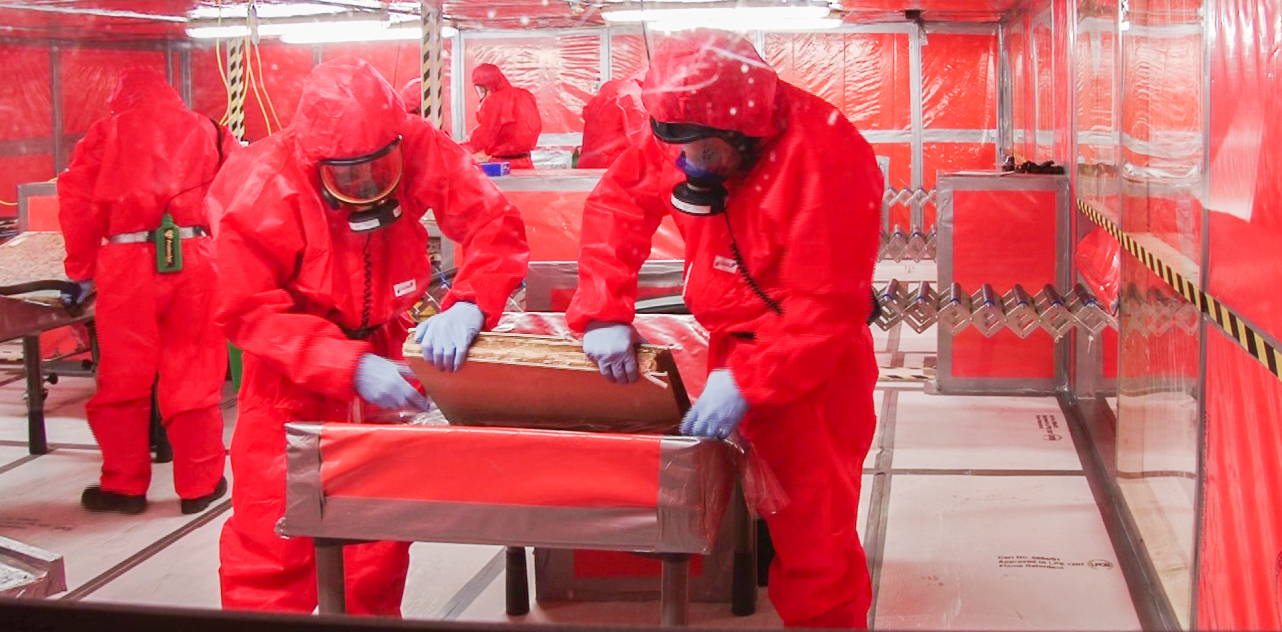 Team Removing Asbestos