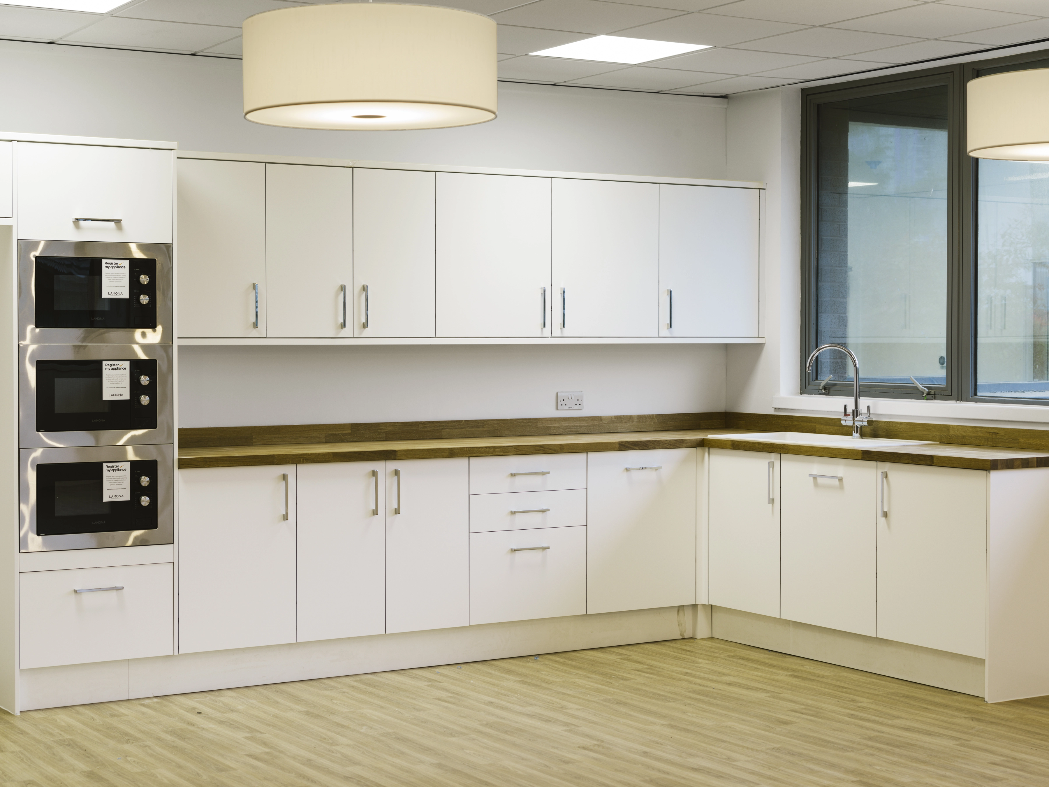 Building refurbishment kitchen view